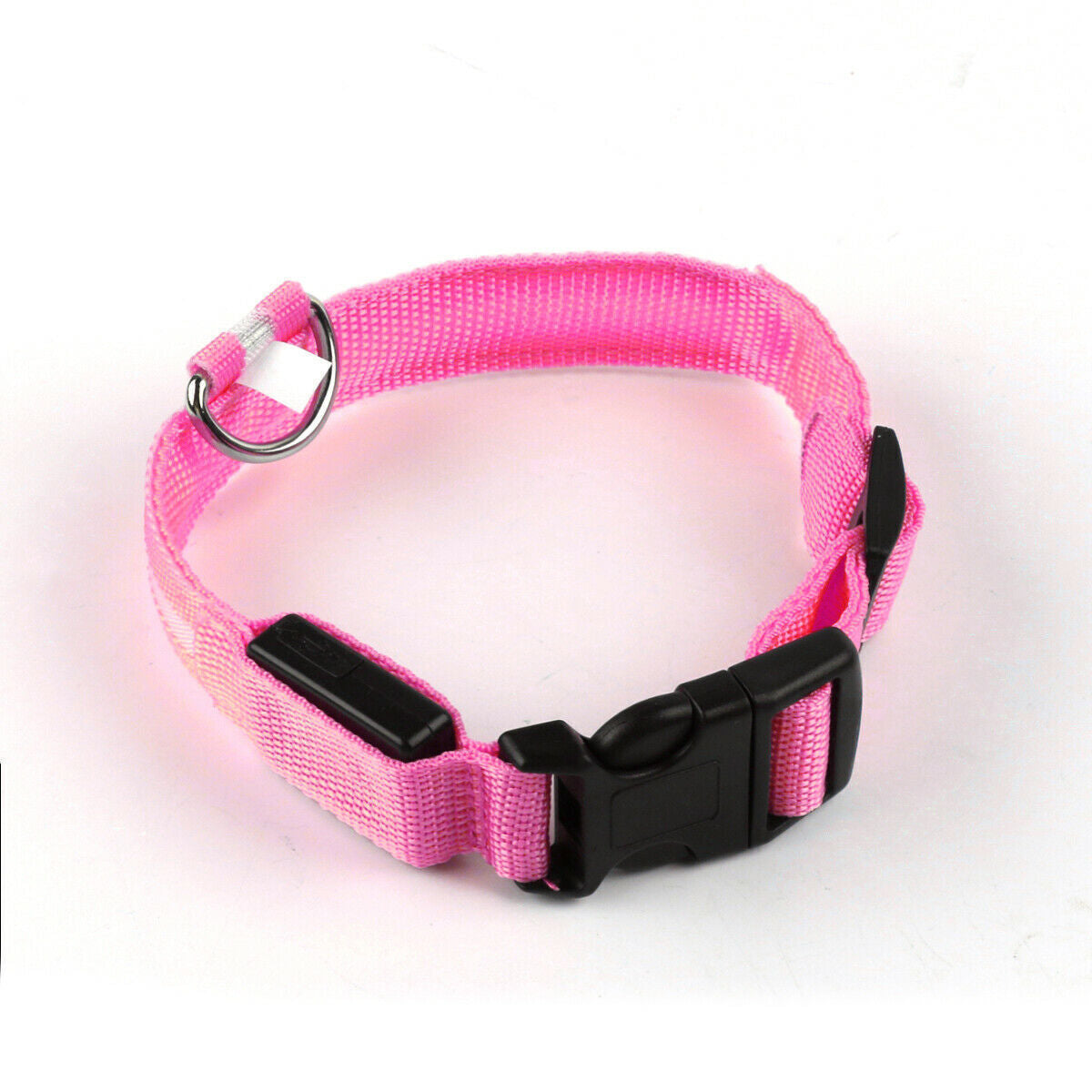 USB Rechargeable LED Pet Dog Collar - MyPet24 MyPet24 Pink / Large (45-52Cm ) My Store USB Rechargeable LED Pet Dog Collar