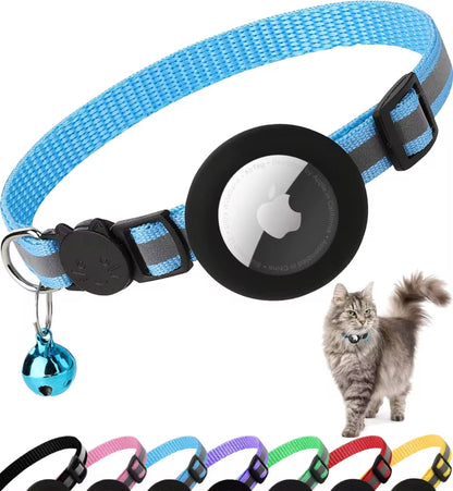 Airtag Cat Collar Breakaway - MyPet24 MyPet24 Blue My Store Airtag Cat Collar Breakaway