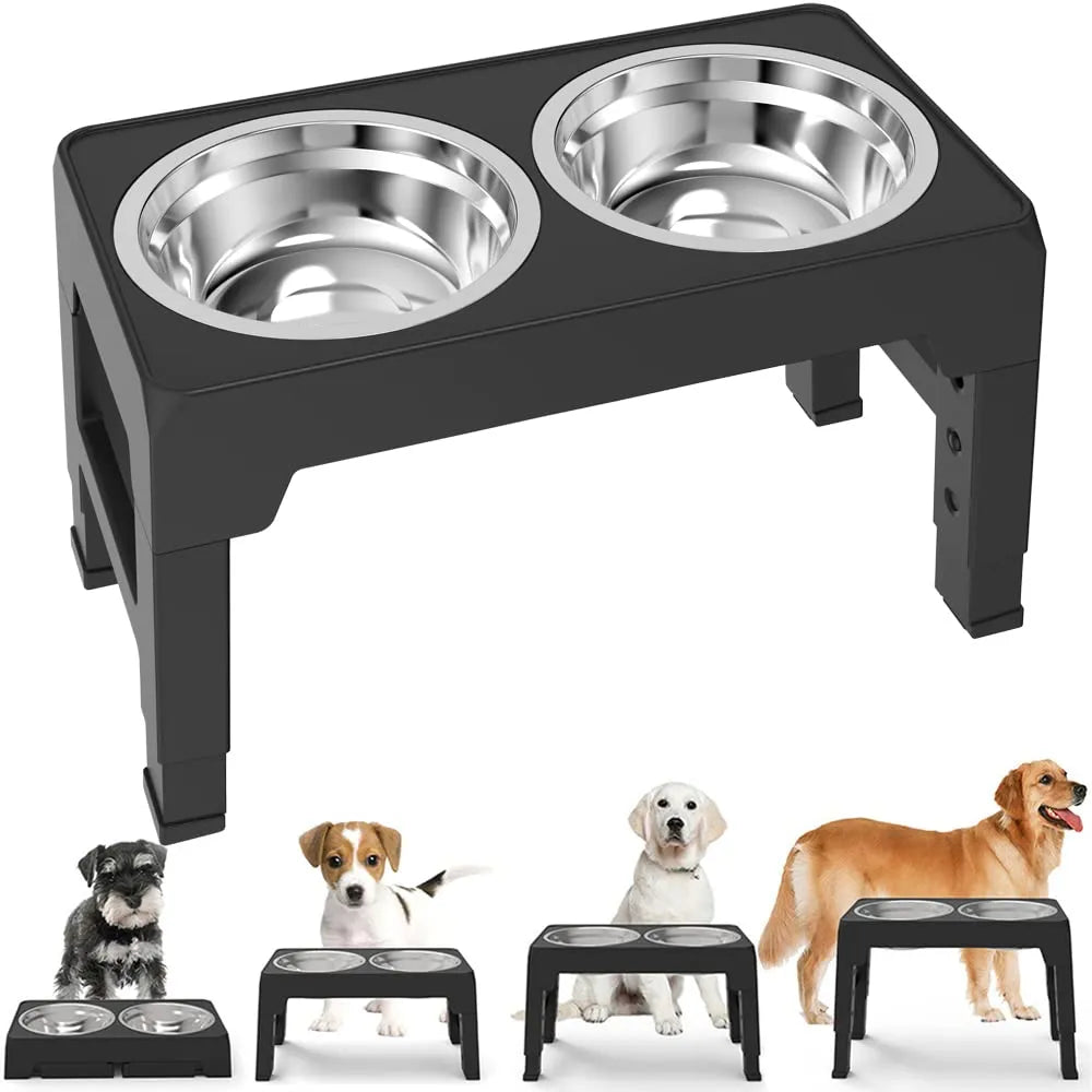 Elevated Dog Feeding Station - MyPet24 MyPet24 MyPet24 Elevated Dog Feeding Station