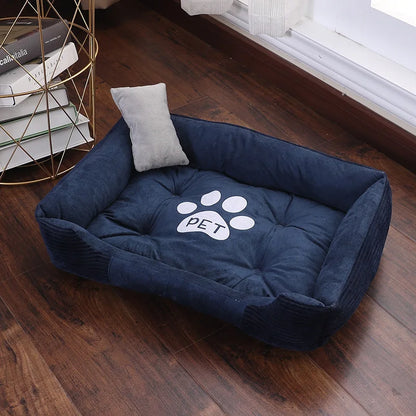 Warm Bone Washable Pet Bed – Soft Cotton Kennel Mat for Small, Medium, and Large Dogs - MyPet24 MyPet24 18 / 50x40x15 cm MyPet24 Warm Bone Washable Pet Bed – Soft Cotton Kennel Mat for Small, Medium, and Large Dogs