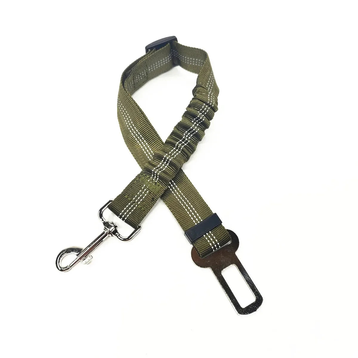 Adjustable Pet Car Seat Belt – Safety Harness Clip for Dogs - MyPet24 MyPet24 46-Army Green MyPet24 Adjustable Pet Car Seat Belt – Safety Harness Clip for Dogs