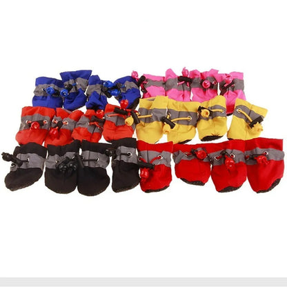 Waterproof Anti-slip Pet Dog Shoes - 4pcs Set - MyPet24 MyPet24 MyPet24 Waterproof Anti-slip Pet Dog Shoes - 4pcs Set