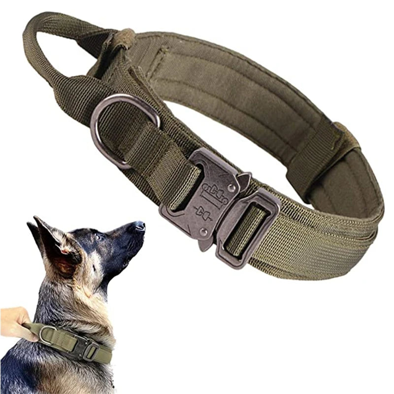 Military Tactical Collar - MyPet24 MyPet24 Green Collar / XL Neck53-63CM MyPet24 Military Tactical Collar