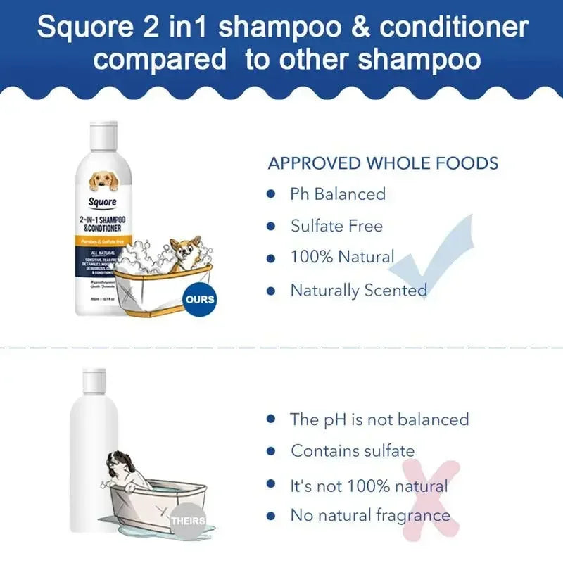 2-in-1 Moisturizing Puppy Shampoo &amp; Conditioner for Sensitive Skin - MyPet24 MyPet24 MyPet24 2-in-1 Moisturizing Puppy Shampoo &amp; Conditioner for Sensitive Skin