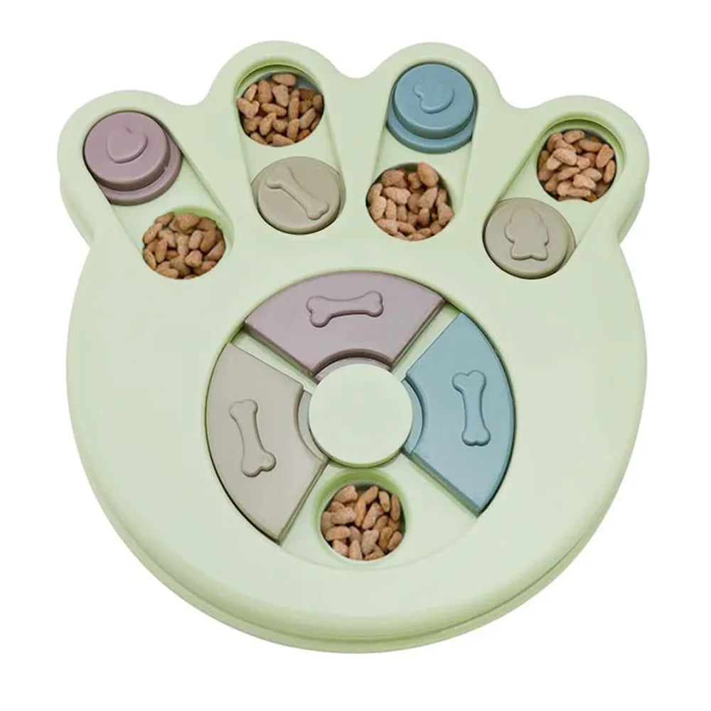 Puzzle Toy Slow Feeder - MyPet24 MyPet24 Pawprint Green MyPet24 Puzzle Toy Slow Feeder