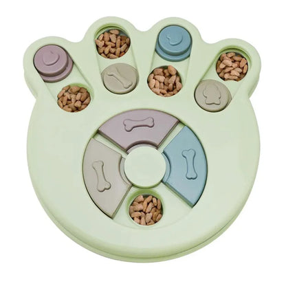 Puzzle Toy Slow Feeder - MyPet24 MyPet24 Pawprint Green MyPet24 Puzzle Toy Slow Feeder