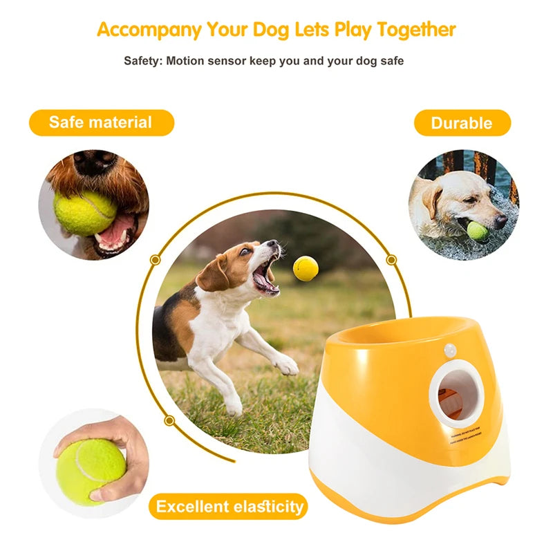 Automatic Tennis Thrower Dog Toy - MyPet24 MyPet24 MyPet24 Automatic Tennis Thrower Dog Toy