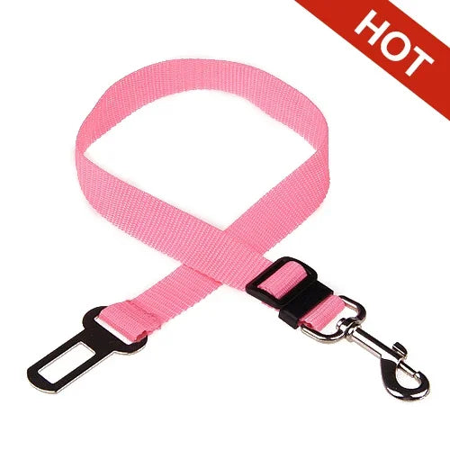 Adjustable Pet Car Seat Belt – Safety Harness Clip for Dogs - MyPet24 MyPet24 Pink MyPet24 Adjustable Pet Car Seat Belt – Safety Harness Clip for Dogs