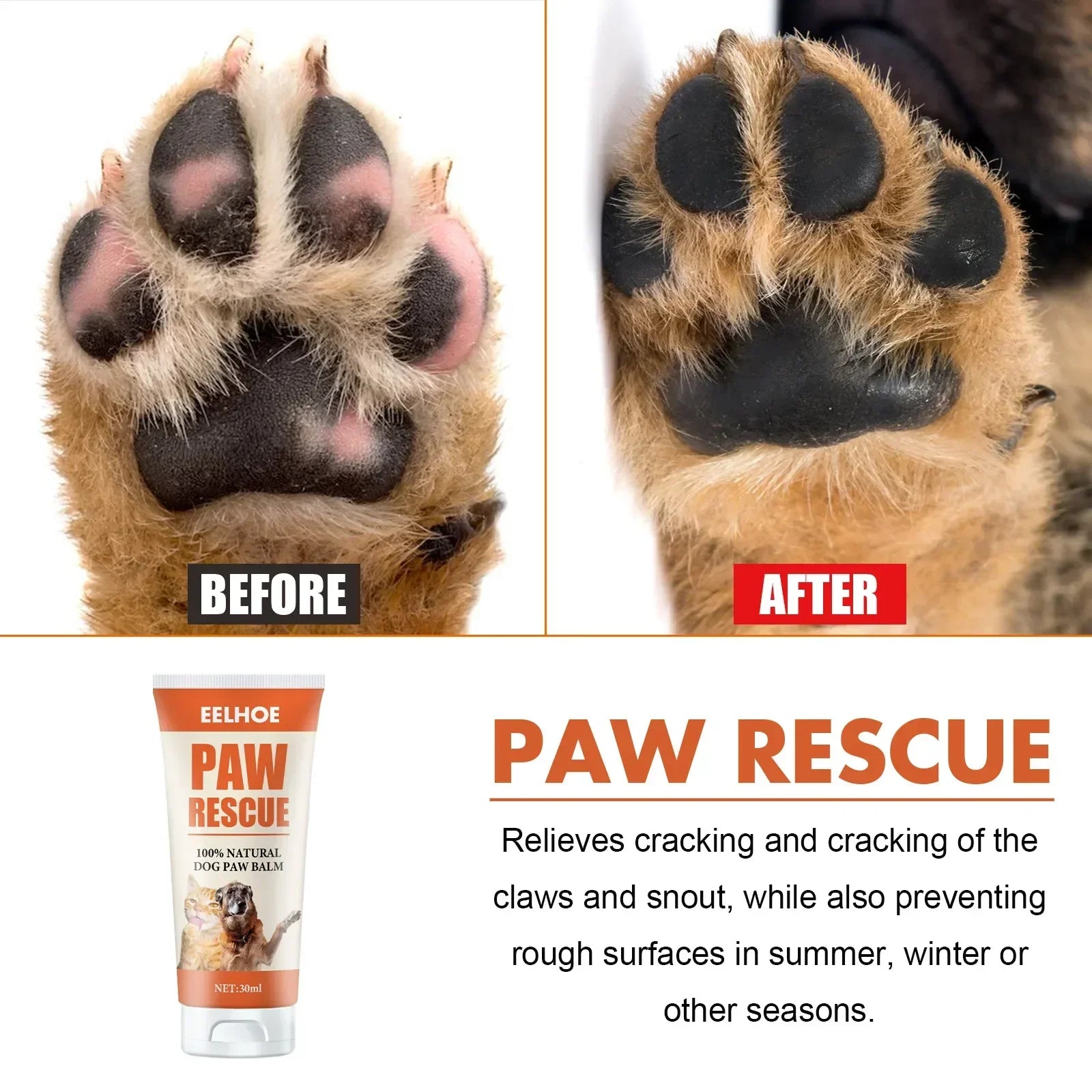 Pet Paw Care Cream for Cats &amp; Dogs