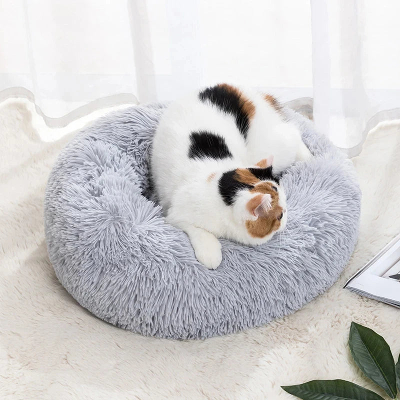 40-90cm Super Soft Plush Dog Bed - Winter Warm Cat Nest - MyPet24 MyPet24 MyPet24 40-90cm Super Soft Plush Dog Bed - Winter Warm Cat Nest