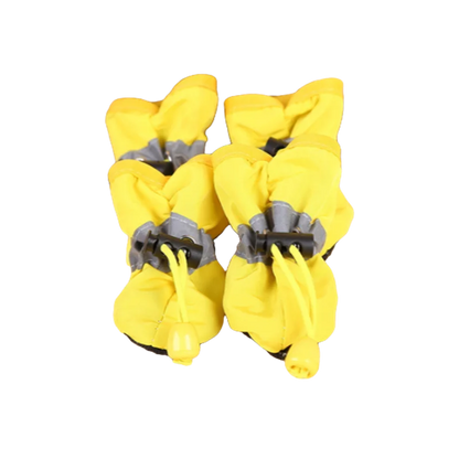 Waterproof Anti-slip Pet Dog Shoes - 4pcs Set - MyPet24 MyPet24 Yellow / XXS MyPet24 Waterproof Anti-slip Pet Dog Shoes - 4pcs Set