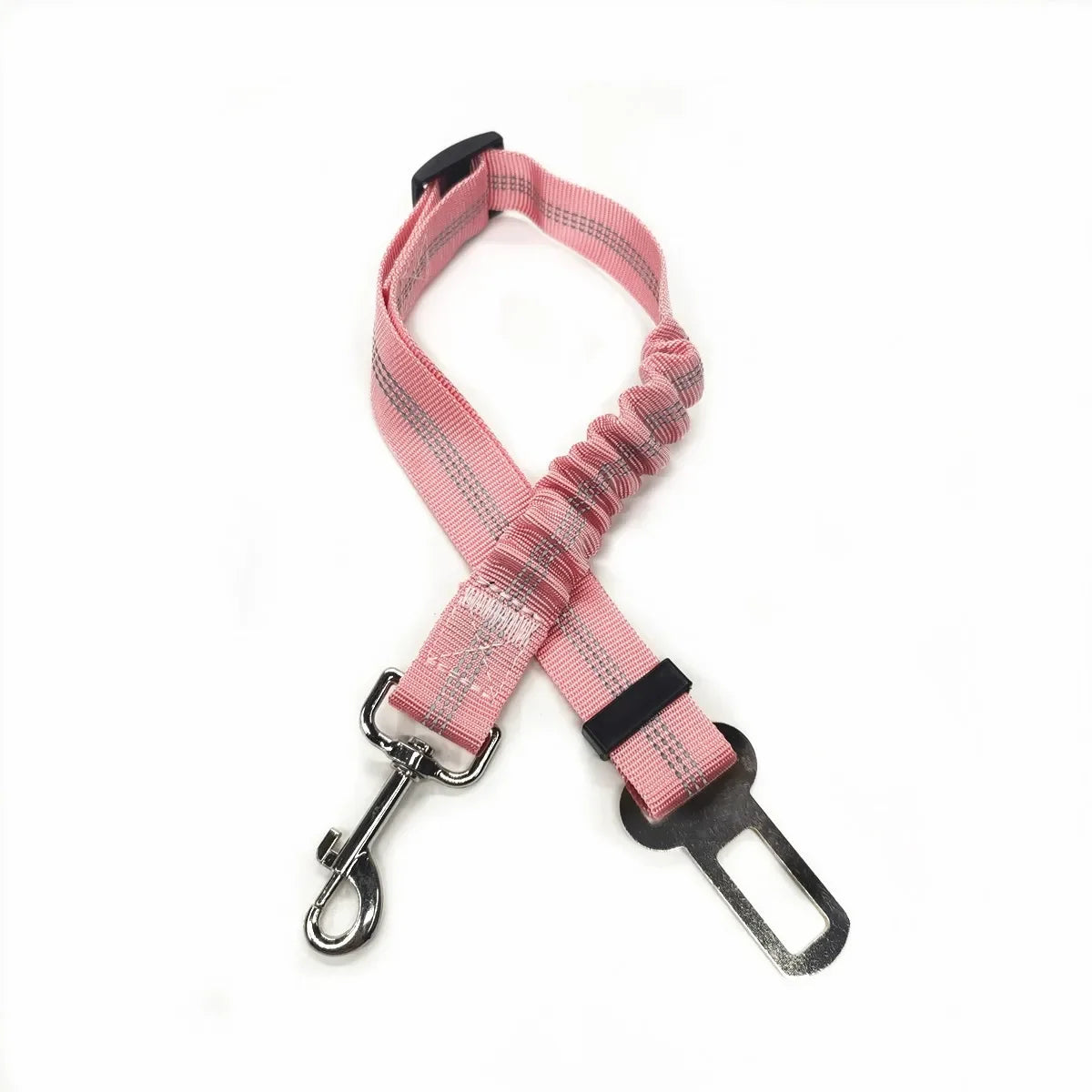 Adjustable Pet Car Seat Belt – Safety Harness Clip for Dogs - MyPet24 MyPet24 46-Light Pink MyPet24 Adjustable Pet Car Seat Belt – Safety Harness Clip for Dogs