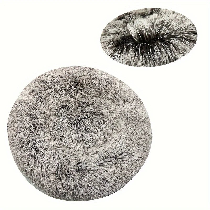 40-90cm Super Soft Plush Dog Bed - Winter Warm Cat Nest - MyPet24 MyPet24 gradient coffee / Diameter 40cm MyPet24 40-90cm Super Soft Plush Dog Bed - Winter Warm Cat Nest