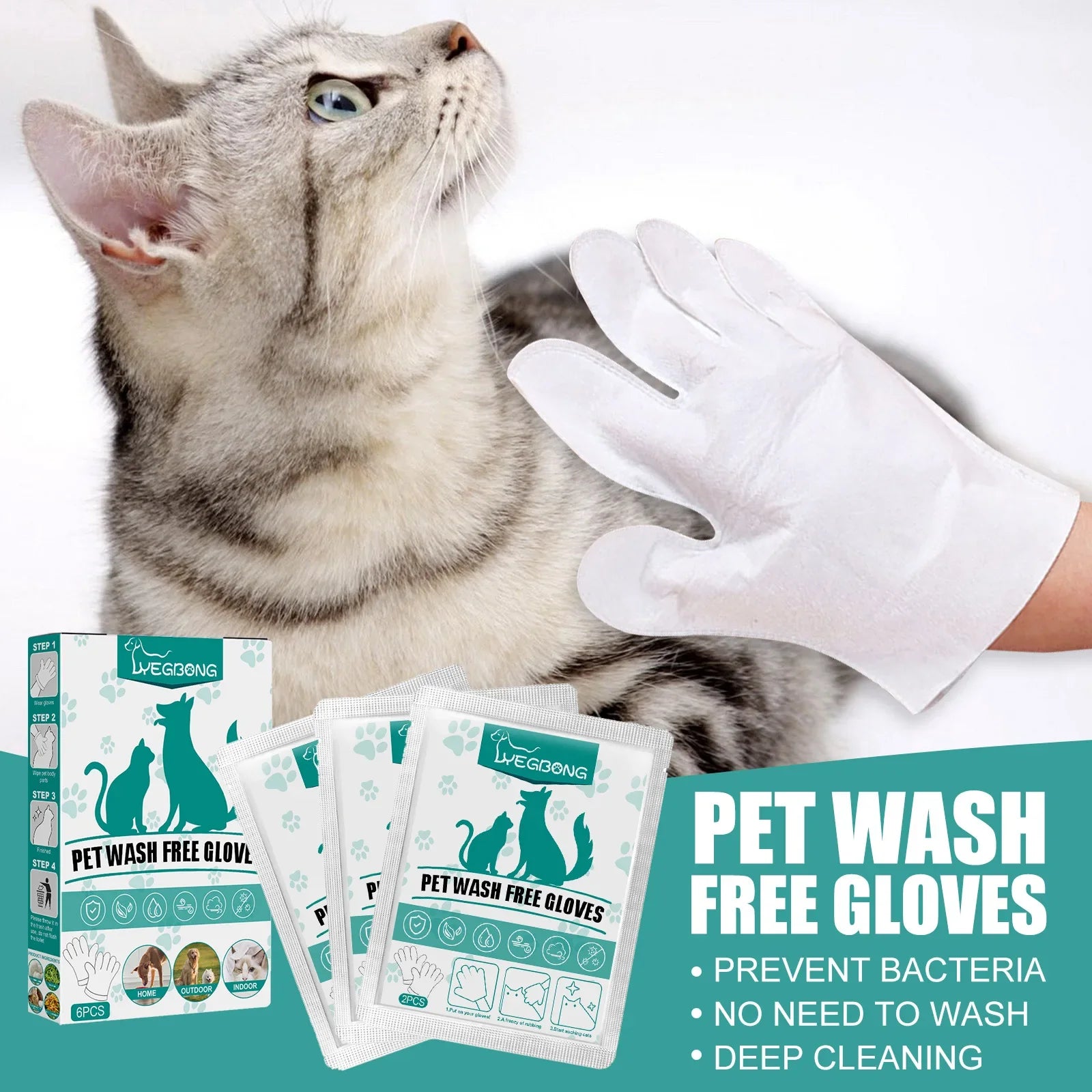 Pet Disposable Cleaning Gloves - MyPet24 MyPet24 MyPet24 Pet Disposable Cleaning Gloves