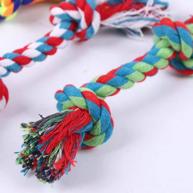 Dog Toy Bite-Resistant Cotton Rope Knot for Small Dogs - Chew Toy for Teeth Cleaning and Stress Relief - MyPet24 MyPet24 MyPet24 Dog Toy Bite-Resistant Cotton Rope Knot for Small Dogs - Chew Toy for Teeth Cleaning and Stress Relief