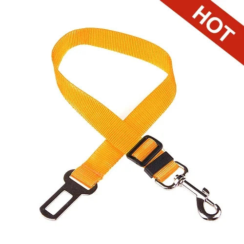 Adjustable Pet Car Seat Belt – Safety Harness Clip for Dogs - MyPet24 MyPet24 Yellow MyPet24 Adjustable Pet Car Seat Belt – Safety Harness Clip for Dogs