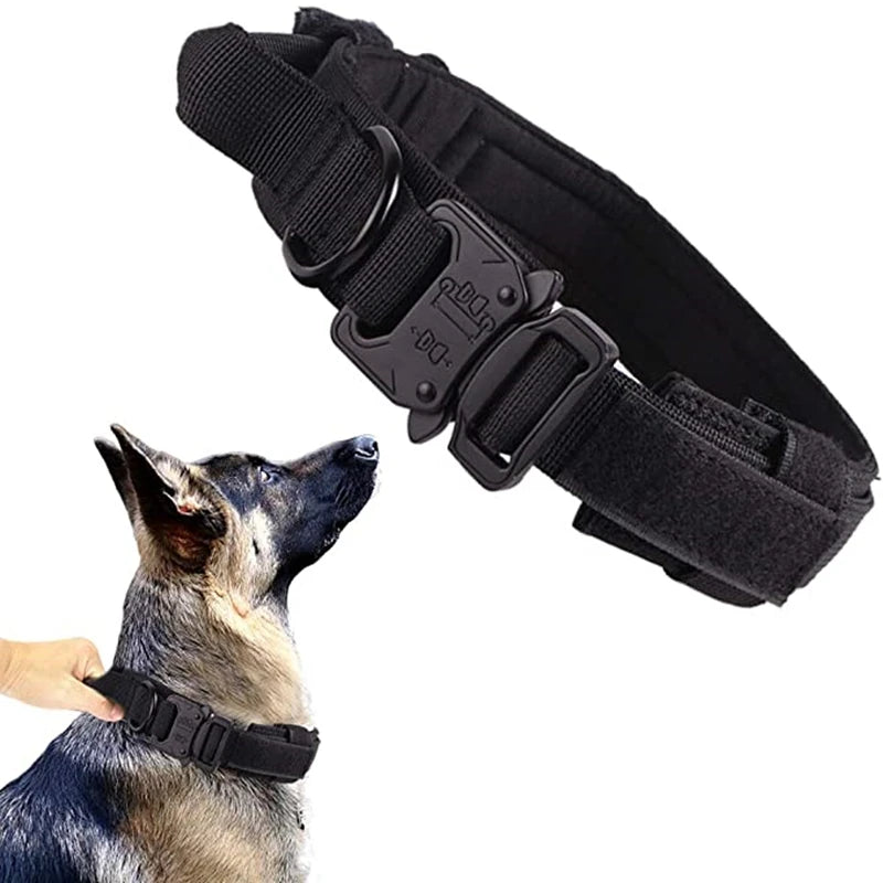 Military Tactical Collar - MyPet24 MyPet24 Black Collar / XL Neck53-63CM MyPet24 Military Tactical Collar