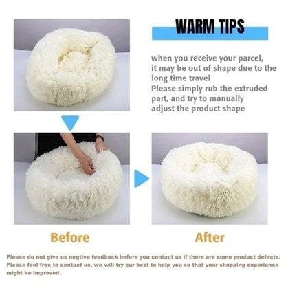 40-90cm Super Soft Plush Dog Bed - Winter Warm Cat Nest - MyPet24 MyPet24 MyPet24 40-90cm Super Soft Plush Dog Bed - Winter Warm Cat Nest