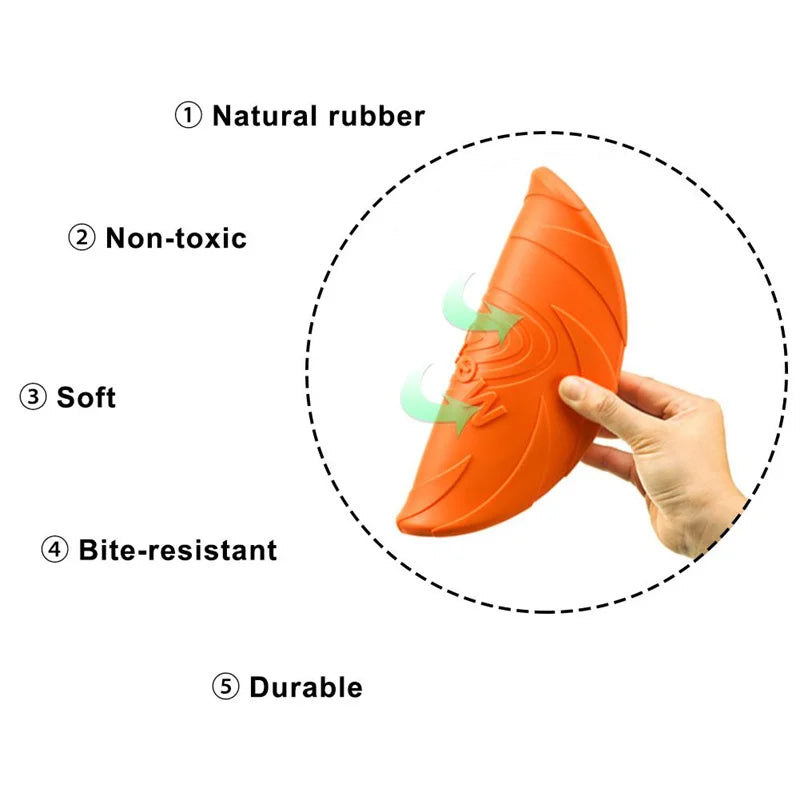 OUZEY Bite-Resistant Dog Training Flying Disc Toy - MyPet24 MyPet24 MyPet24 OUZEY Bite-Resistant Dog Training Flying Disc Toy