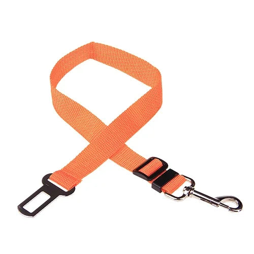 Adjustable Pet Car Seat Belt – Safety Harness Clip for Dogs - MyPet24 MyPet24 Orange MyPet24 Adjustable Pet Car Seat Belt – Safety Harness Clip for Dogs