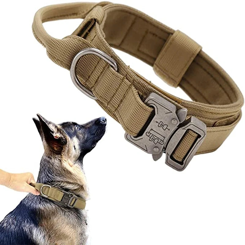 Military Tactical Collar - MyPet24 MyPet24 Khaki Collar / XL Neck53-63CM MyPet24 Military Tactical Collar