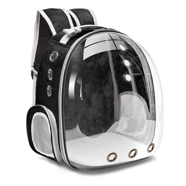 Transparent Capsule Pet Backpack - MyPet24 MyPet24 Black / 40x16x34cm MyPet24 Transparent Capsule Pet Backpack