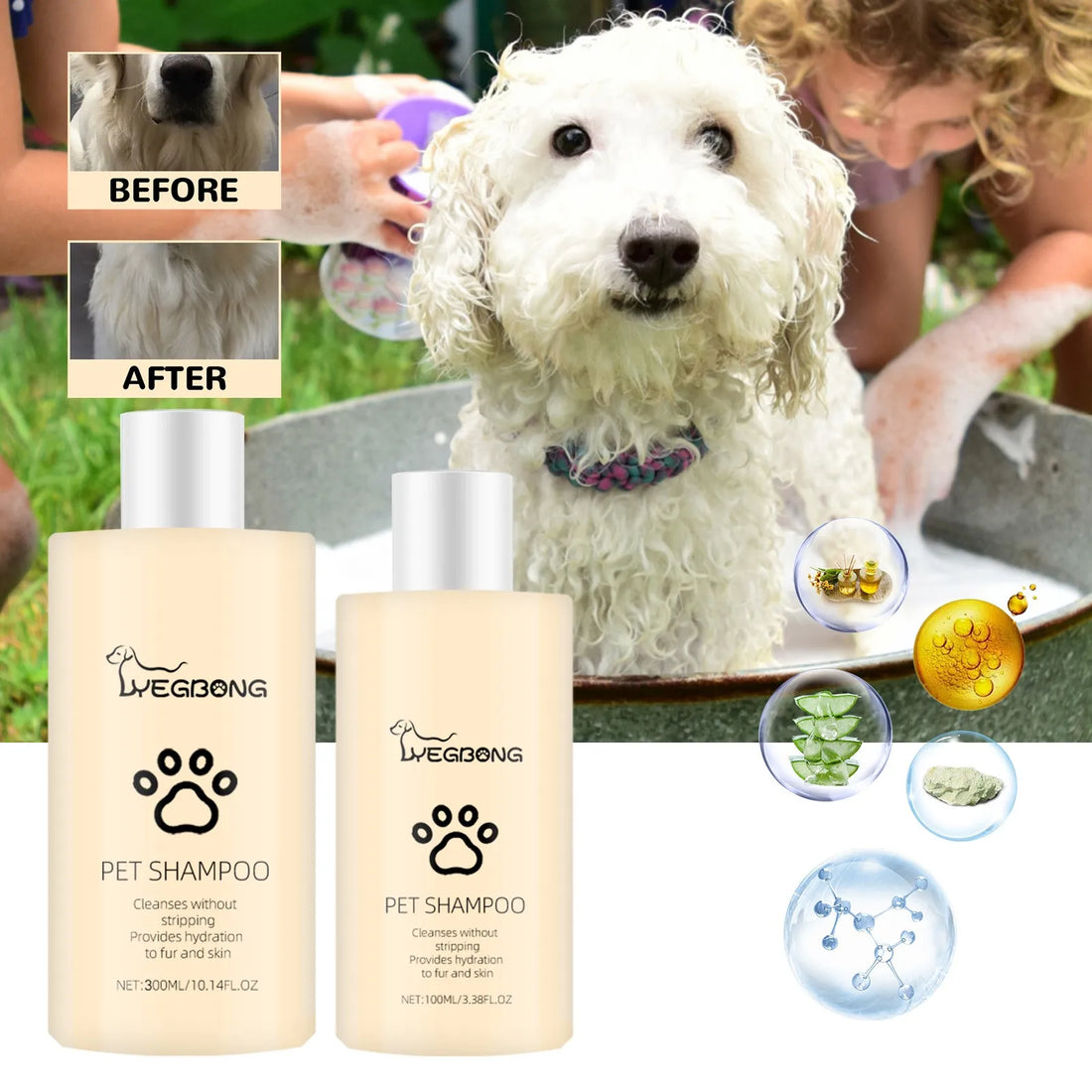 Hydrating Dog Shampoo &amp; Coat Wash - 300ml