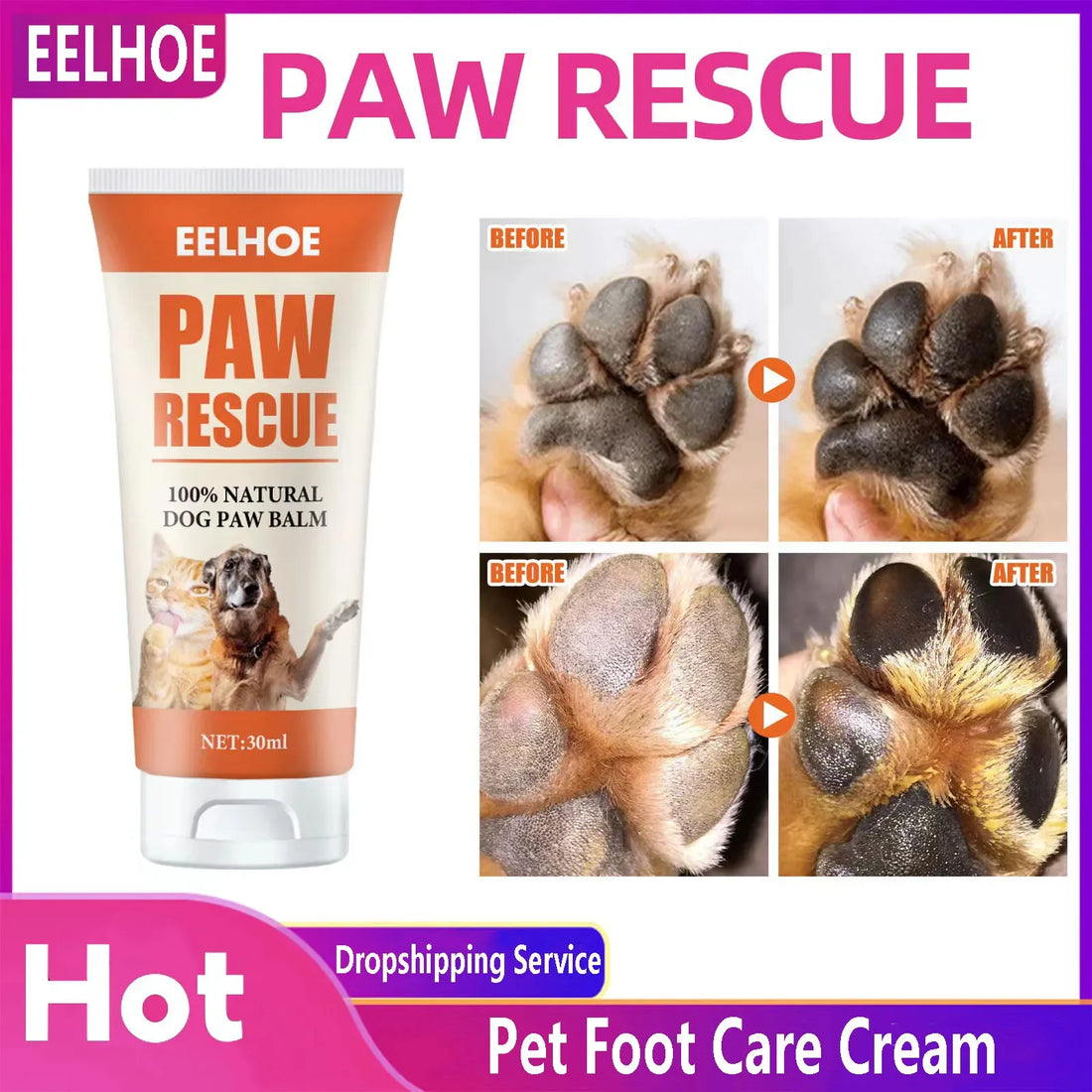 Pet Paw Care Cream for Cats &amp; Dogs