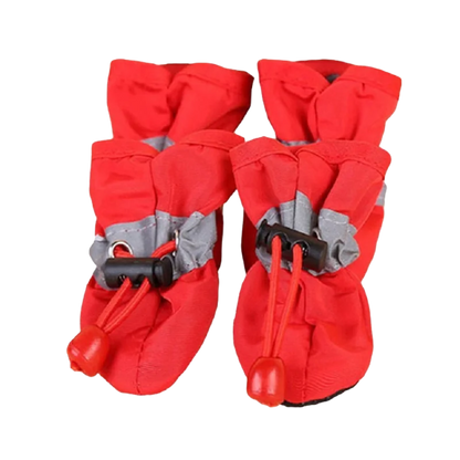 Waterproof Anti-slip Pet Dog Shoes - 4pcs Set - MyPet24 MyPet24 Red / XS MyPet24 Waterproof Anti-slip Pet Dog Shoes - 4pcs Set