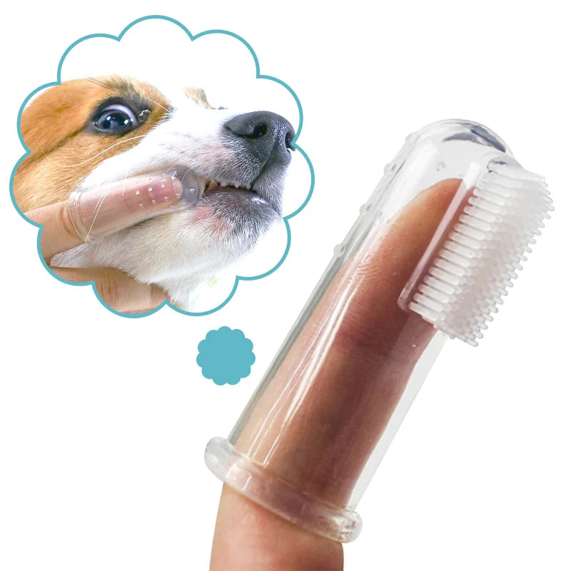 Super Soft Pet Finger Toothbrush for Dogs &amp; Cats - MyPet24 MyPet24 MyPet24 Super Soft Pet Finger Toothbrush for Dogs &amp; Cats