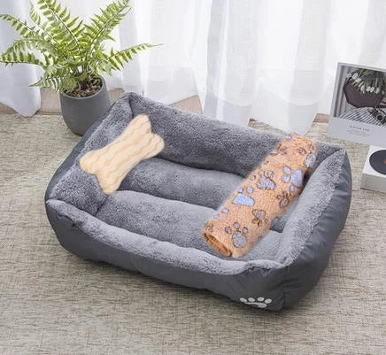 Warm Bone Washable Pet Bed – Soft Cotton Kennel Mat for Small, Medium, and Large Dogs - MyPet24 MyPet24 3in1 twelve / 70x55x15 cm MyPet24 Warm Bone Washable Pet Bed – Soft Cotton Kennel Mat for Small, Medium, and Large Dogs