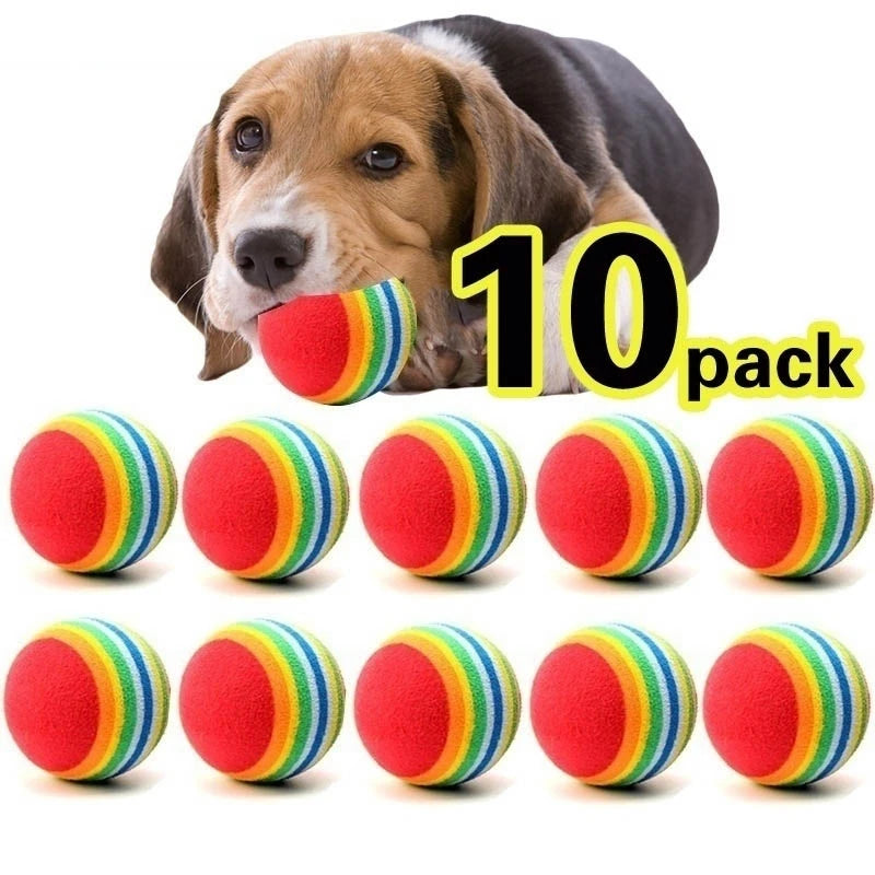 10pcs Pet Ball Toy - MyPet24 MyPet24 MyPet24 10pcs Pet Ball Toy