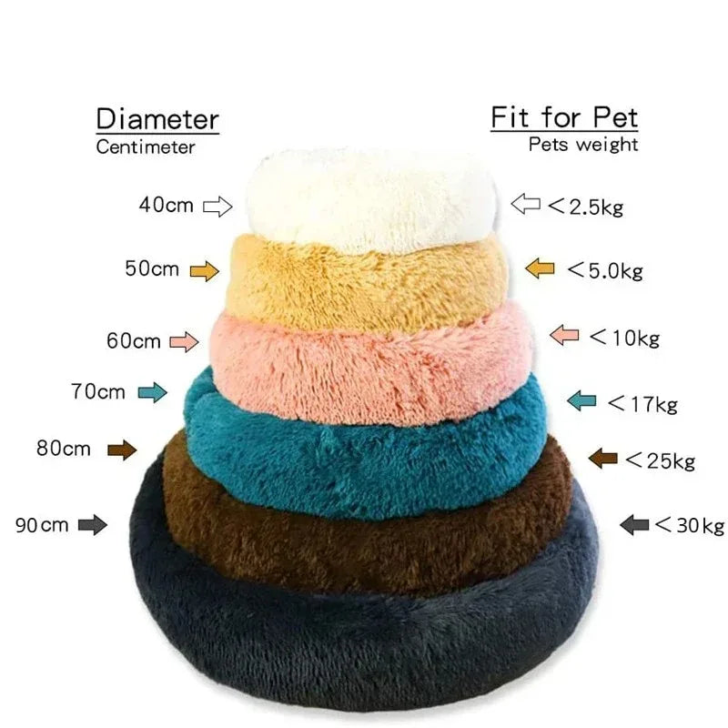 40-90cm Super Soft Plush Dog Bed - Winter Warm Cat Nest - MyPet24 MyPet24 MyPet24 40-90cm Super Soft Plush Dog Bed - Winter Warm Cat Nest