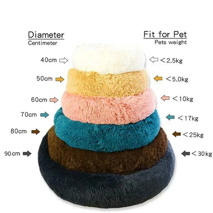 40-90cm Super Soft Plush Dog Bed - Winter Warm Cat Nest - MyPet24 MyPet24 MyPet24 40-90cm Super Soft Plush Dog Bed - Winter Warm Cat Nest