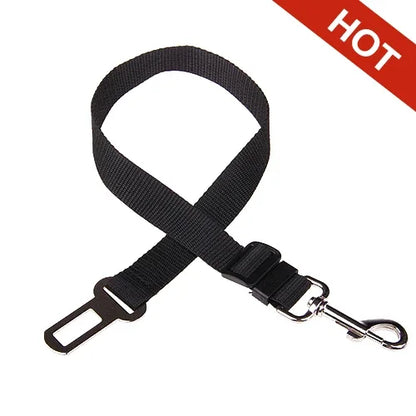 Adjustable Pet Car Seat Belt – Safety Harness Clip for Dogs - MyPet24 MyPet24 black MyPet24 Adjustable Pet Car Seat Belt – Safety Harness Clip for Dogs