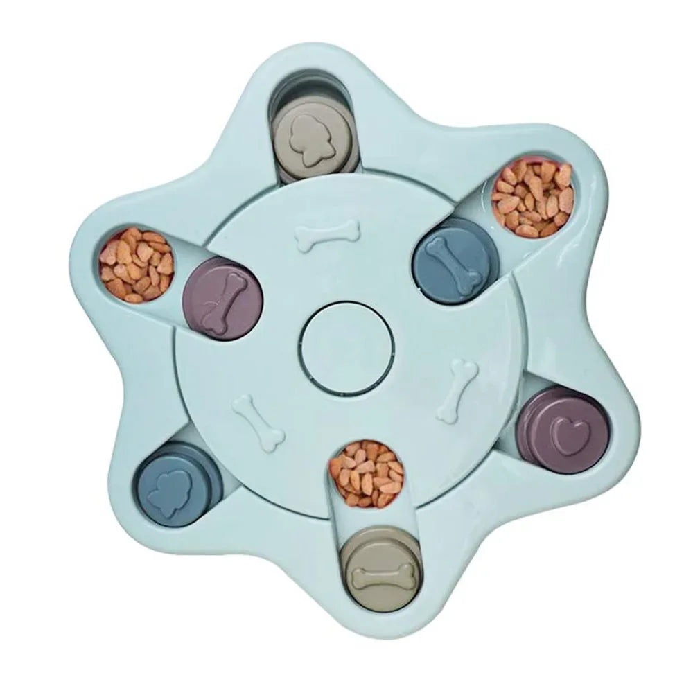 Puzzle Toy Slow Feeder - MyPet24 MyPet24 Hexagon Blue MyPet24 Puzzle Toy Slow Feeder