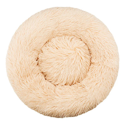 40-90cm Super Soft Plush Dog Bed - Winter Warm Cat Nest - MyPet24 MyPet24 light apricot / Diameter 40cm MyPet24 40-90cm Super Soft Plush Dog Bed - Winter Warm Cat Nest