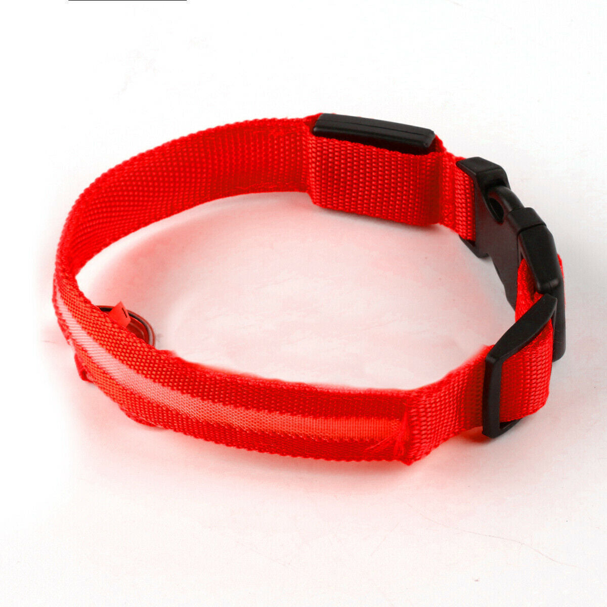 USB Rechargeable LED Pet Dog Collar - MyPet24 MyPet24 Red / Large (45-52Cm ) My Store USB Rechargeable LED Pet Dog Collar