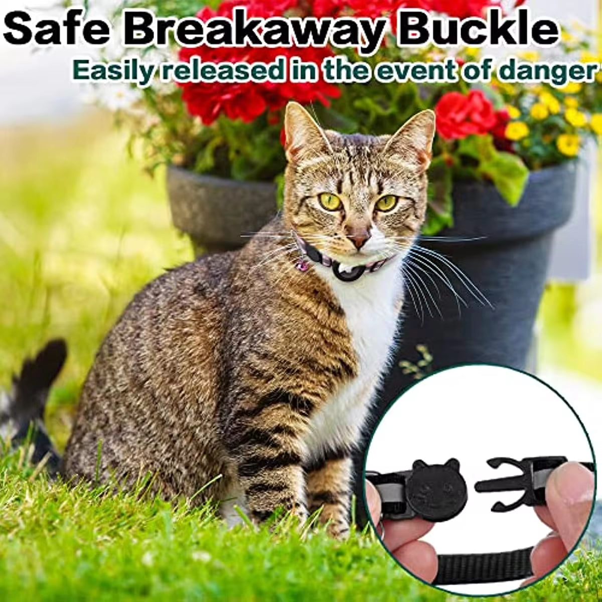 Airtag Cat Collar Breakaway - MyPet24 MyPet24 My Store Airtag Cat Collar Breakaway