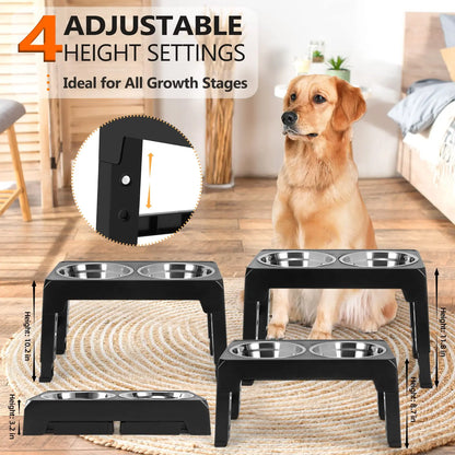 Elevated Dog Feeding Station - MyPet24 MyPet24 MyPet24 Elevated Dog Feeding Station