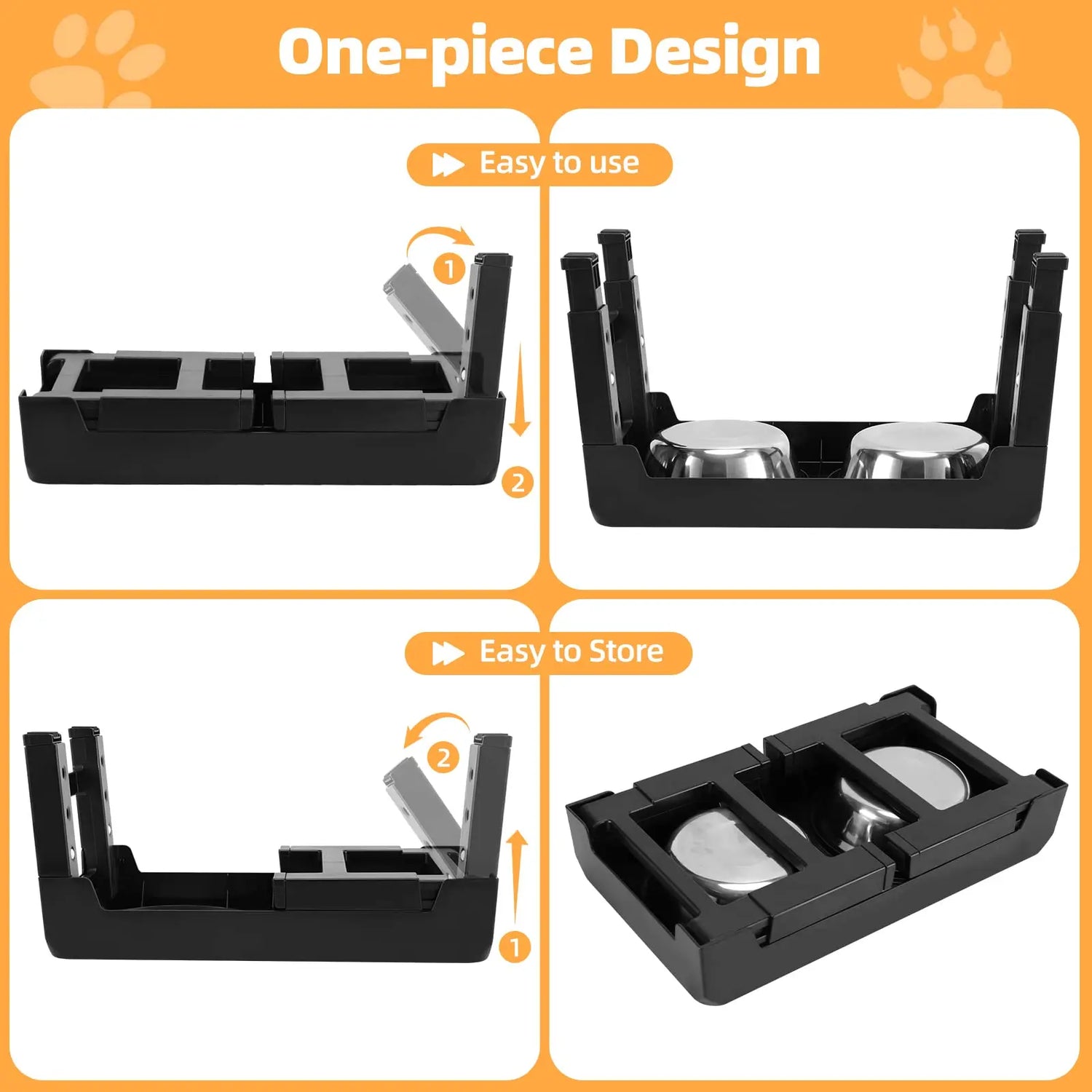 Elevated Dog Feeding Station - MyPet24 MyPet24 MyPet24 Elevated Dog Feeding Station